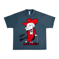 Midnight Navy vintage colonel reb mascot Urban Heavy Tee - ArtChic
