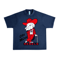 Navy vintage colonel reb mascot Urban Heavy Tee - ArtChic