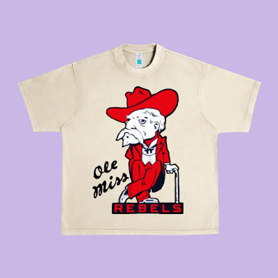 Vintage Colonel Reb Mascot Urban Heavy Tee Designed By Artchic