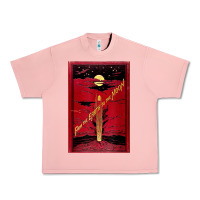 Salmon From The Earth To The Moon Jules Verne Book Cover Design Urban Heavy Tee - ArtChic