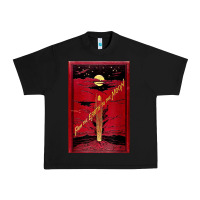 Black From The Earth To The Moon Jules Verne Book Cover Design Urban Heavy Tee - ArtChic
