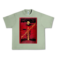Oil Green From The Earth To The Moon Jules Verne Book Cover Design Urban Heavy Tee - ArtChic