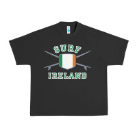 Pigment Black ireland surfing hoodie  irish flag surfboards design Urban Heavy Tee - ArtChic