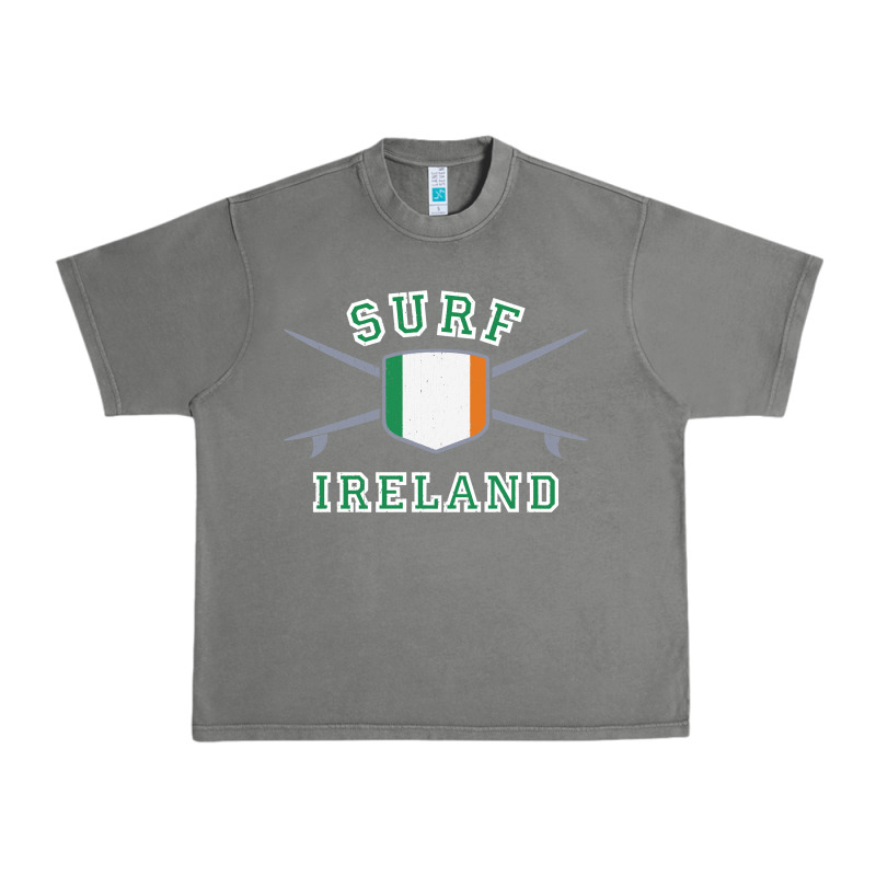 Ireland Surfing Hoodie  Irish Flag Surfboards Design Urban Heavy Tee by ArtChic | Teevron