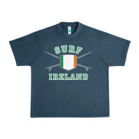Midnight Navy ireland surfing hoodie  irish flag surfboards design Urban Heavy Tee - ArtChic