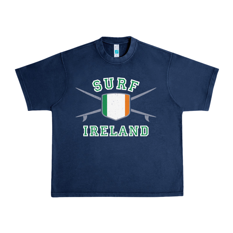 Ireland Surfing Hoodie  Irish Flag Surfboards Design Urban Heavy Tee by ArtChic | Teevron
