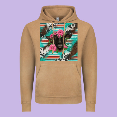 Western Suffolk Ewe Vintage Hoodie Designed By Barkaloodesign