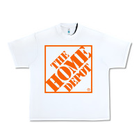 White HOMEDEPOT Urban Heavy Tee - ArtChic