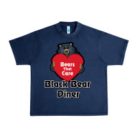 Navy resto, black bear diner Urban Heavy Tee - ArtChic