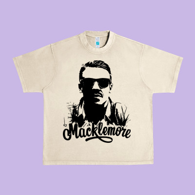 Macklemore Portrait Urban Heavy Tee Designed By Artchic