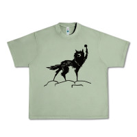 Oil Green fantastic mr fox wolf Urban Heavy Tee - ArtChic