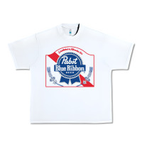 White pabst blue ribbon 1 Urban Heavy Tee - ArtChic