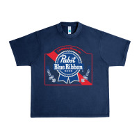 Navy pabst blue ribbon 1 Urban Heavy Tee - ArtChic