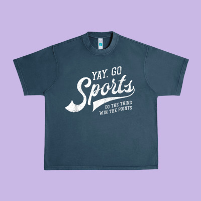 Yay Go Sports Vintage Funny Sports Urban Heavy Tee Designed By Artchic
