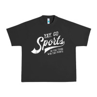 Pigment Black Yay Go Sports Vintage Funny Sports Urban Heavy Tee - ArtChic