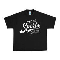 Black Yay Go Sports Vintage Funny Sports Urban Heavy Tee - ArtChic
