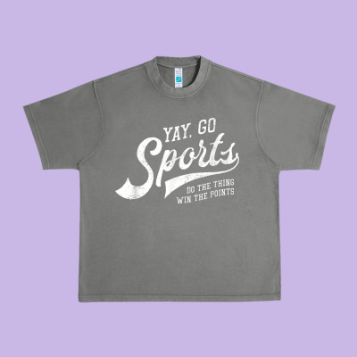 Yay Go Sports Vintage Funny Sports Urban Heavy Tee Designed By Artchic