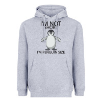 Heather Grey I'm Not Short I'm Penguin Size Heavyweight Hoodie - Bettercallsaul