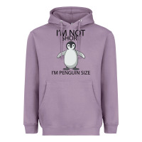 Lavender I'm Not Short I'm Penguin Size Heavyweight Hoodie - Bettercallsaul