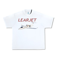 White learjet airplane flying pilot long sleeve t shirt Urban Heavy Tee - ArtChic