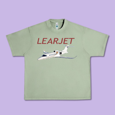 Learjet Airplane Flying Pilot Long Sleeve T Shirt Urban Heavy Tee Designed By Artchic