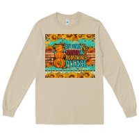 Mushroom Autumn leaves and pumpkin please Long Sleeve Tee - Artiststas