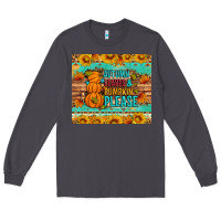 Smoke Autumn leaves and pumpkin please Long Sleeve Tee - Artiststas