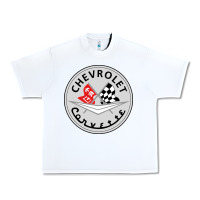 White #corvette Urban Heavy Tee - ArtChic