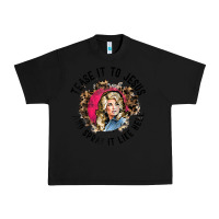 Black tease it to jesus and spray it like hell leopard western raglan baseba Urban Heavy Tee - ArtChic