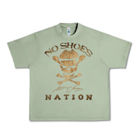 Oil Green Shoes nation no shoes nation no shoes nation no shoes nation Urban Heavy Tee - ArtChic