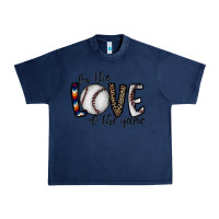 Navy for the love of the game baseball Urban Heavy Tee - CowhideDigitalArt