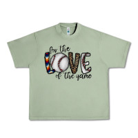 Oil Green for the love of the game baseball Urban Heavy Tee - CowhideDigitalArt
