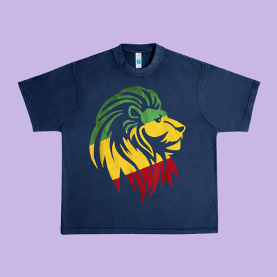 Lion Of Judah Reggae, Rasta, Ethiopia Jamaican Roots Urban Heavy Tee Designed By Artchic