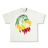 Pistachio Lion of Judah Reggae, Rasta, Ethiopia Jamaican Roots Urban Heavy Tee - ArtChic