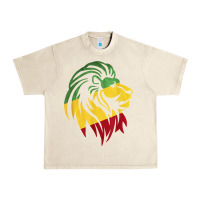 Sandshell Lion of Judah Reggae, Rasta, Ethiopia Jamaican Roots Urban Heavy Tee - ArtChic