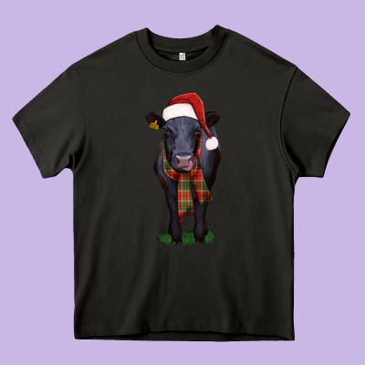 Black Angus Heavy Core Tee Designed By Ranaportraitstore