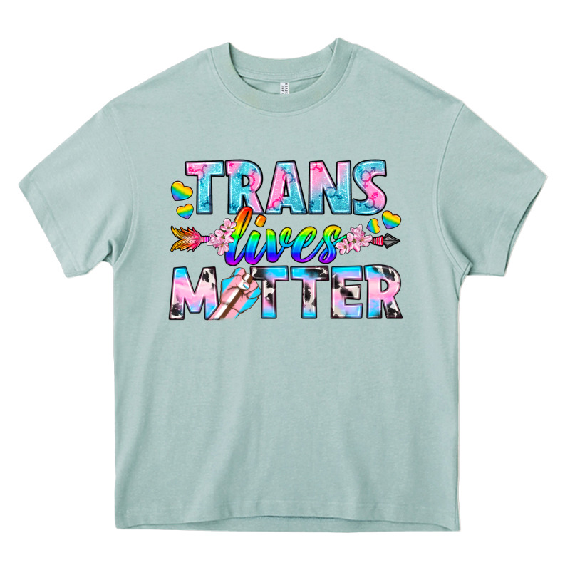 Western Lgbtq+ Trans Lives Matter Heavy Core Tee by BundleAndBundleShop | Teevron