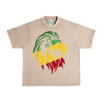 French Oak Lion of Judah Reggae, Rasta, Ethiopia Jamaican Roots Urban Heavy Tee - ArtChic