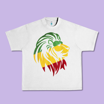 Lion Of Judah Reggae, Rasta, Ethiopia Jamaican Roots Urban Heavy Tee Designed By Artchic