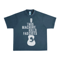 Midnight Navy This Machine Kills Fascists Urban Heavy Tee - ArtChic