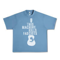 Pebble Blue This Machine Kills Fascists Urban Heavy Tee - ArtChic