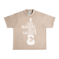 French Oak This Machine Kills Fascists Urban Heavy Tee - ArtChic