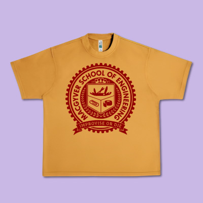 Macgyver School Of Engineering Urban Heavy Tee Designed By Artchic
