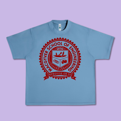 Macgyver School Of Engineering Urban Heavy Tee Designed By Artchic