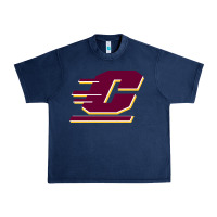 Navy The central michigan of chippewas Urban Heavy Tee - ArtChic