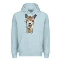 Blue Mist alpaca Premium Hoodie - BarkalooDesign