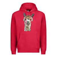 Cardinal alpaca Premium Hoodie - BarkalooDesign