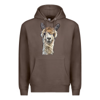 Coffee alpaca Premium Hoodie - BarkalooDesign