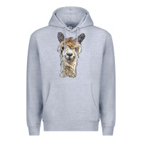 Heather Grey alpaca Premium Hoodie - BarkalooDesign