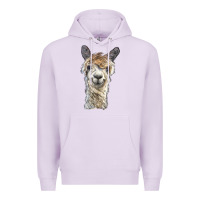 Lilac alpaca Premium Hoodie - BarkalooDesign